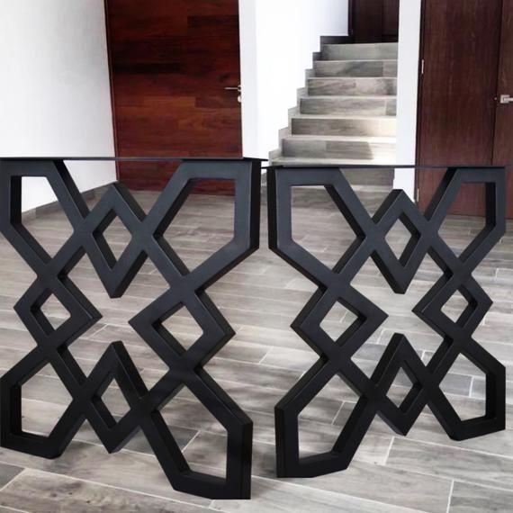 Geometrik Motifli Masa Ayağı, Ferforje Masa Ayağı | Özbir Ferforje